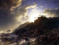 Achenbach, Andreas - Sunset after a Storm on the Coast of Sicily